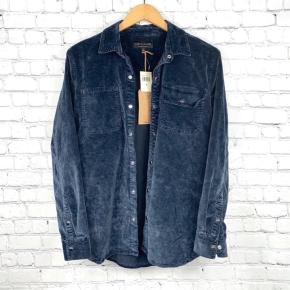 Lucky Brand Tops - Lucky Brand Velour Button Down Jacket